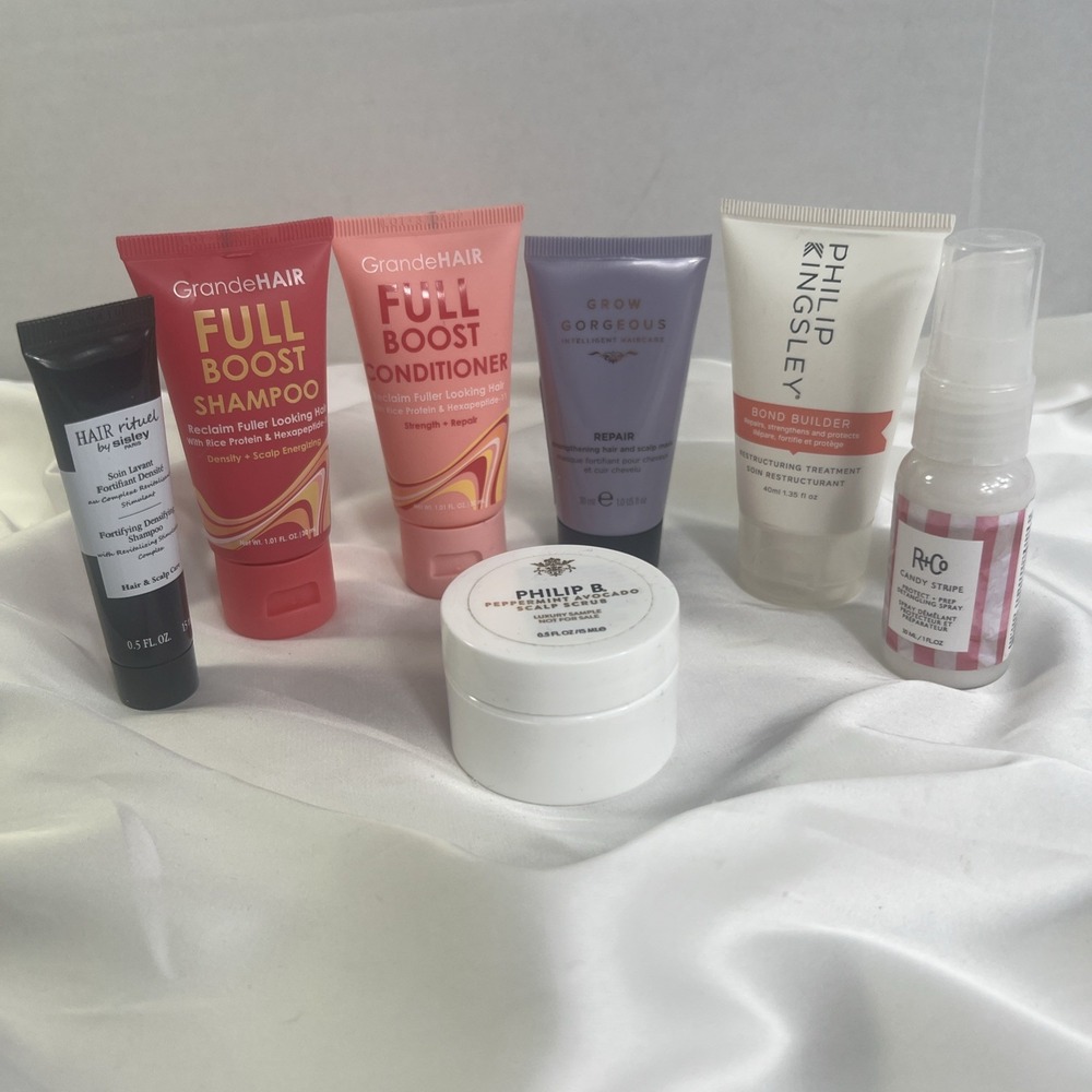 GrandeHair Care Products & Scalp Mask Derangling Spray Set Of 7 Products Travel